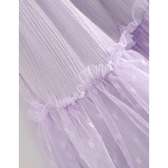 SOLD OUT Lavender Swiss Dot Halter Dress - Picture 11 of 16